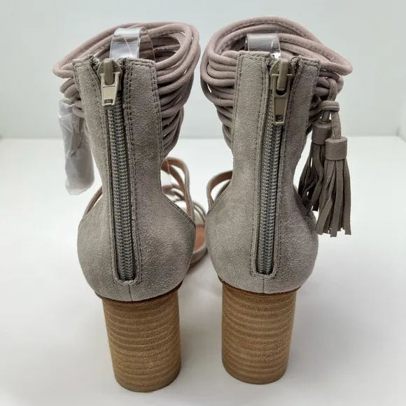 Jeffrey Campbell Despina Leather Strappy Tassel Sandals