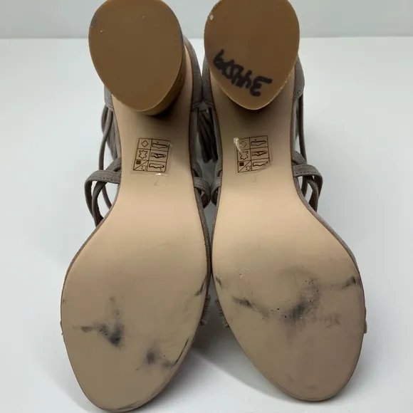 Jeffrey Campbell Despina Leather Strappy Tassel Sandals