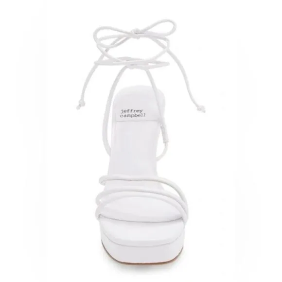 Jeffrey Campbell Presecco Sandal in White Size 9.5