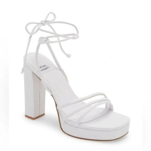 Jeffrey Campbell Presecco Sandal in White Size 9.5