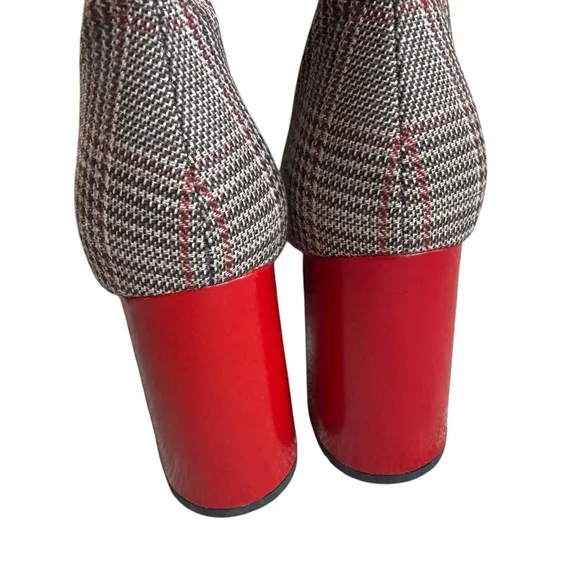 Jeffrey Campbell Siren Plaid Pointy Toe Boots