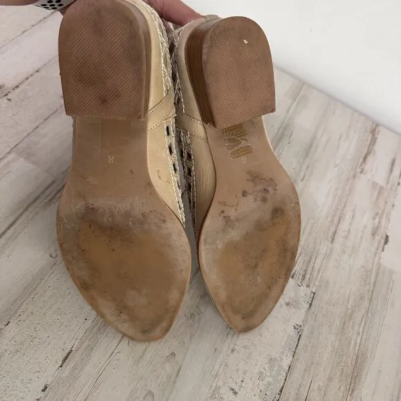 Jeffrey Campbell Taggart Open Weave Booties 8 Boots Tan Designer Casual Shoes