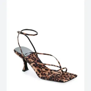 Jeffrey Campbell Leeda Cheetah Print Ankle Strap Sandal