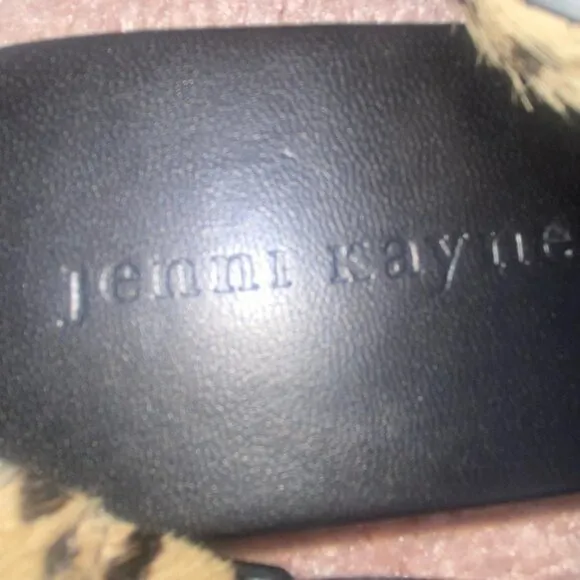 Jenni Kayne Pony Hair Strappy Sandals in Cheetah Size 38 US 8 NEW