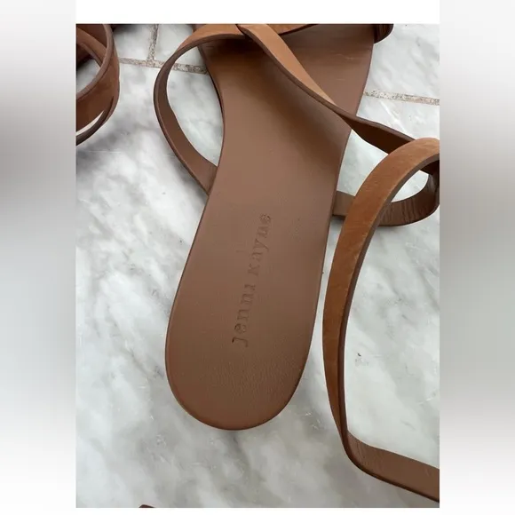 Jenni Kayne used Oiled Leather Strappy Sandals $395 see photos