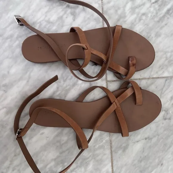 Jenni Kayne used Oiled Leather Strappy Sandals $395 see photos
