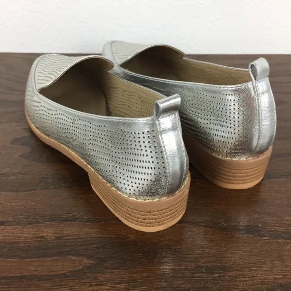 JG Silver Loafers Size 8-1/2