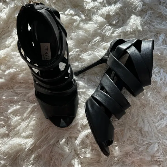 Jimmy Choo Strappy Leather Sandals