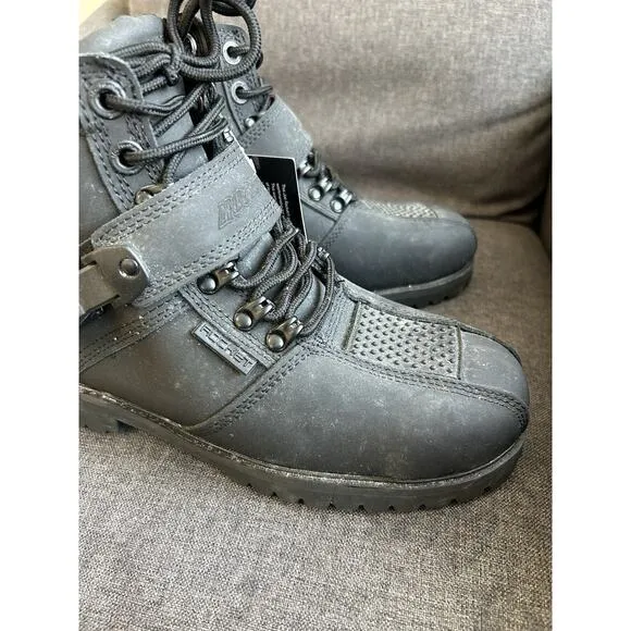Joe Rocket Big Bang 2.0 Mens Size 8 Motorcycle Riding Boots Black 1287-0011