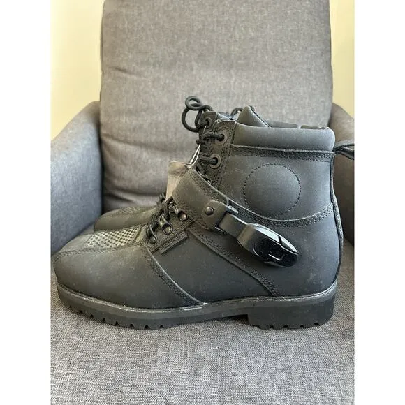 Joe Rocket Big Bang 2.0 Mens Size 8 Motorcycle Riding Boots Black 1287-0011