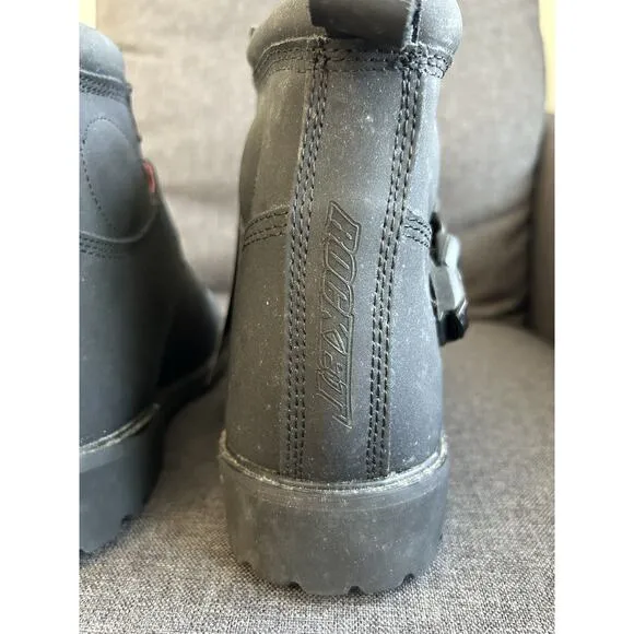 Joe Rocket Big Bang 2.0 Mens Size 8 Motorcycle Riding Boots Black 1287-0011
