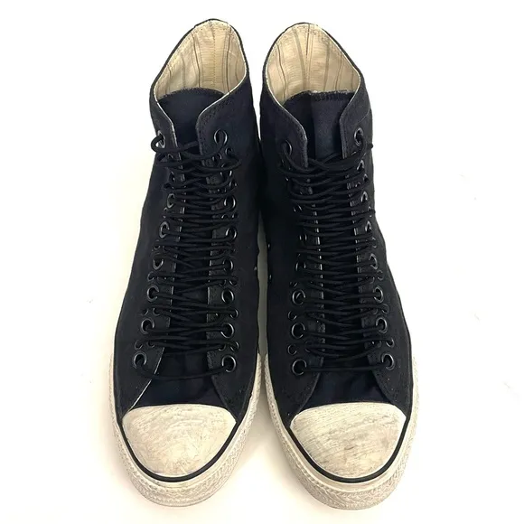 John Varvatos Converse All Star Multi Eyelet Hi Top Blue Canvas Men’s Size 8.5