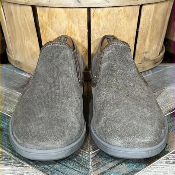 John Varvatos Dylan Sidegore Brown Suede Slip-On Oxford Loafers Mens Size 9.5