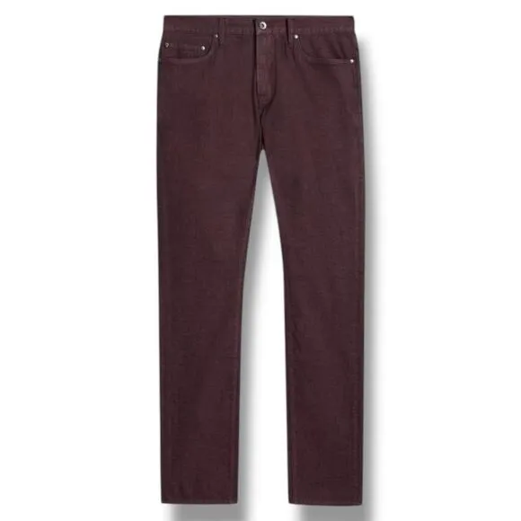 John Varvatos J702 Slim Fit Jeans Mens Size 38x32 in Oxblood