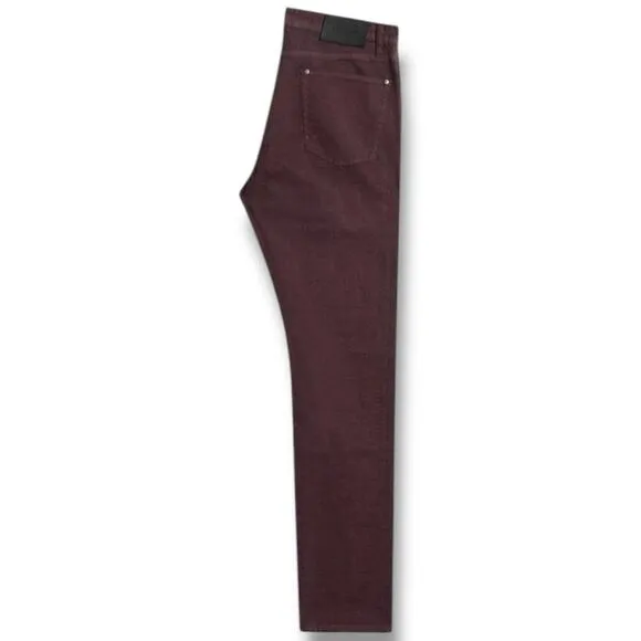 John Varvatos J702 Slim Fit Jeans Mens Size 38x32 in Oxblood