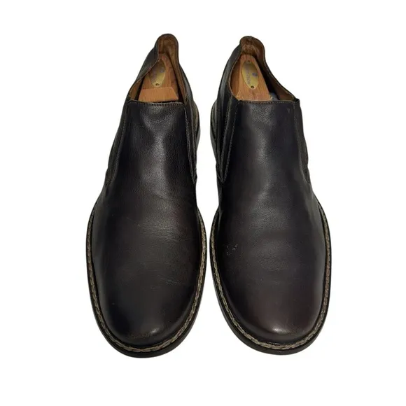 John Varvatos Leather Slip On Loafers Brown