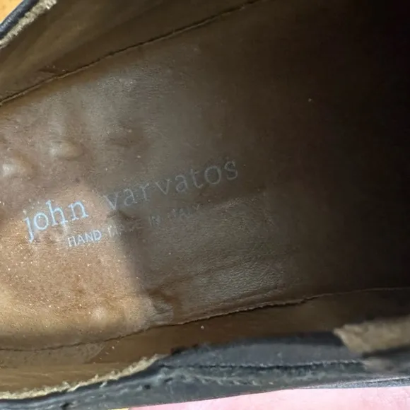 John Varvatos Leather Slip On Loafers Brown