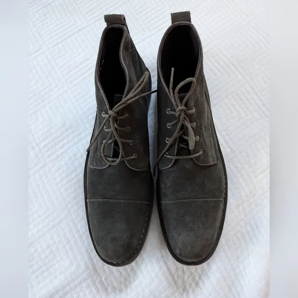 John Varvatos Star USA Chukka Boots US 12 M Men's Sid Cap-Toe Chukka Boots Suede