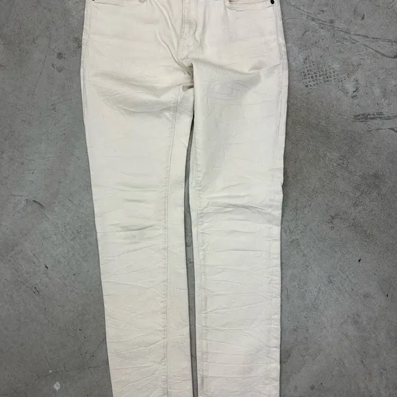 John Varvatos waxed cream jean Made In USA