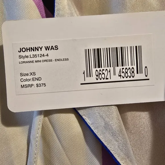 Johnny Was LORIANNE MINI DRESS, SZ XS NWT