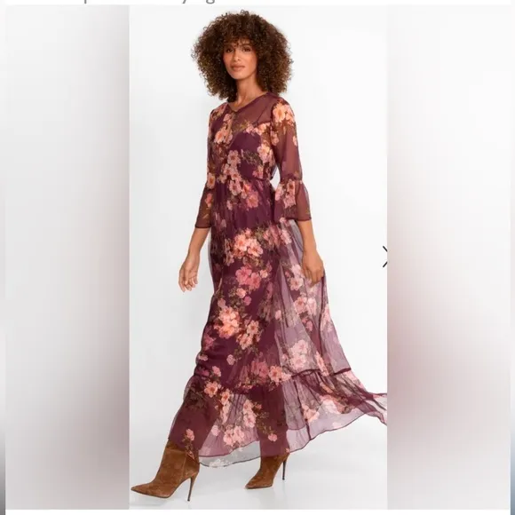 JOHNNY WAS  🔥Winonna Silk Maxi Dress