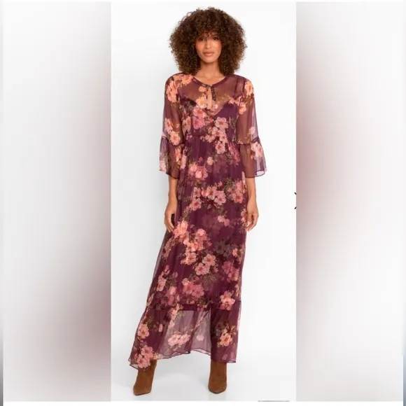 JOHNNY WAS  🔥Winonna Silk Maxi Dress