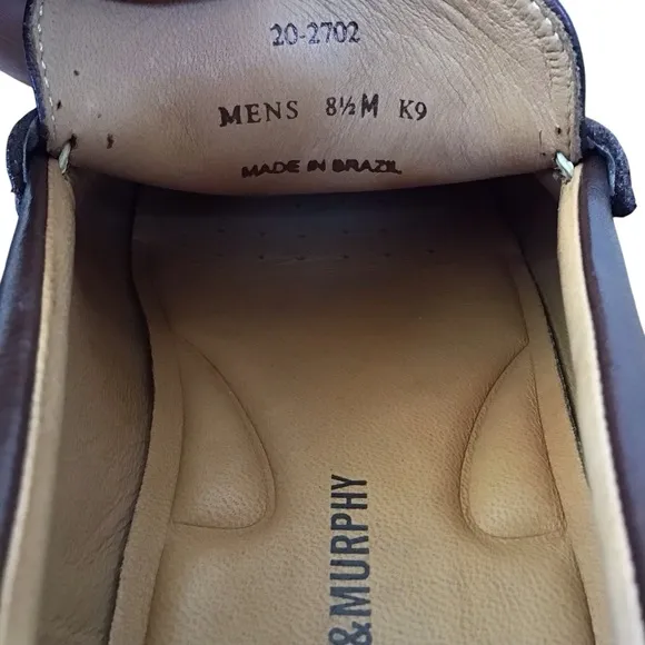Johnston &amp; Murphy Brown Sheepskin Slip On Loafers