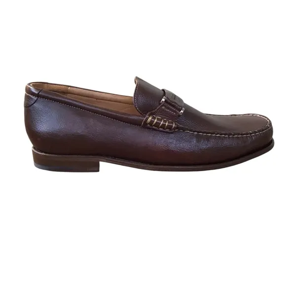 Johnston &amp; Murphy Brown Sheepskin Slip On Loafers
