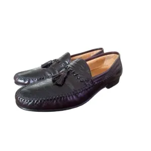 Johnston &amp; Murphy Genuine Ostrich Tassel Loafers Men’s Size 10