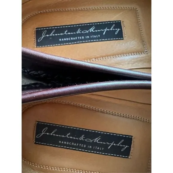Johnston &amp; Murphy Genuine Ostrich Tassel Loafers Men’s Size 10