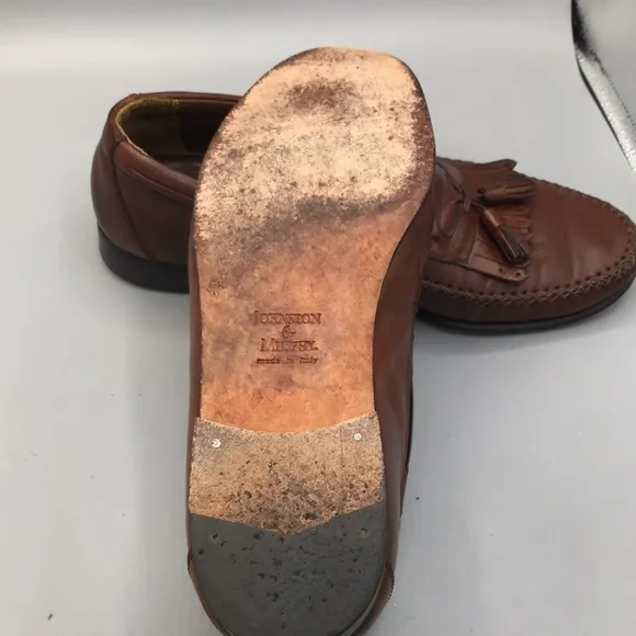 Johnston &amp; Murphy leather Domani loafers Brown Men's Size 9M