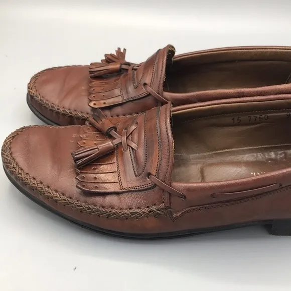 Johnston &amp; Murphy leather Domani loafers Brown Men's Size 9M