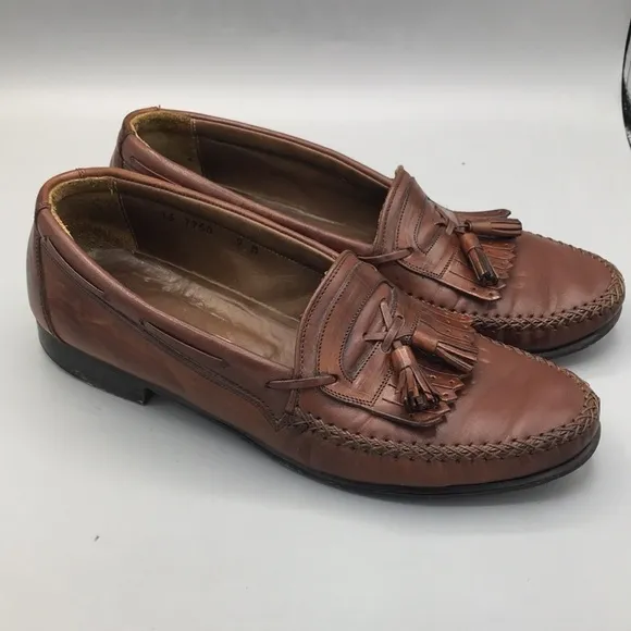 Johnston &amp; Murphy leather Domani loafers Brown Men's Size 9M