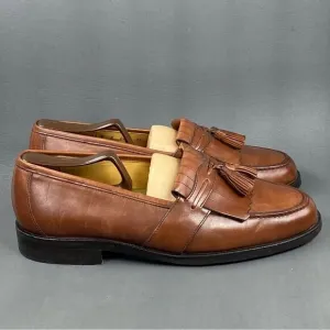 Johnston &amp; Murphy Men’s Brown Hand Crafted Tassel Kiltie loafers size 9 W