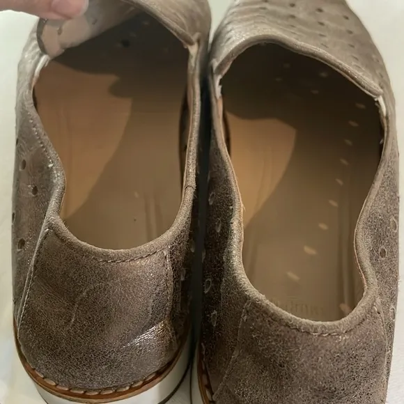 Johnston &amp; Murphy Metallic Perforated Flex Slip On Loafers From India