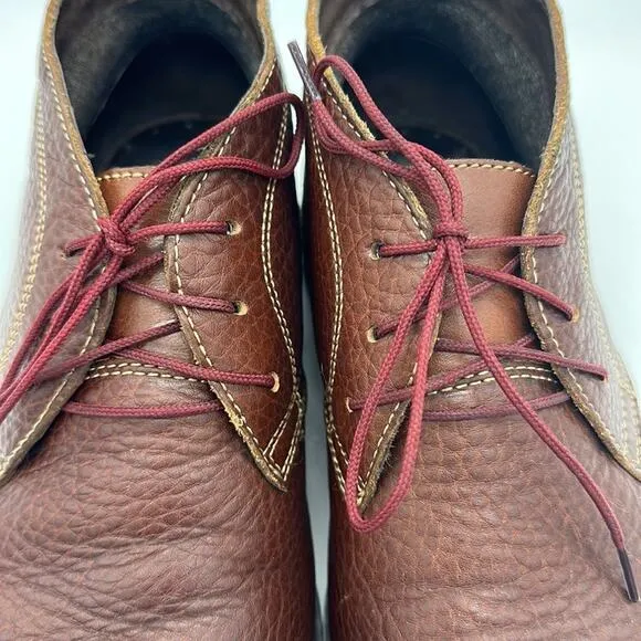 Johnston &amp; Murphy Pebble Leather Copeland Crepe Sole Chukka Desert Boots S 8.5