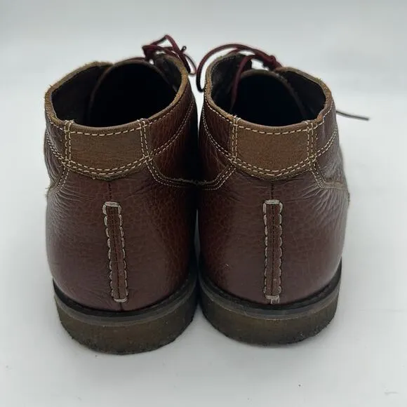 Johnston &amp; Murphy Pebble Leather Copeland Crepe Sole Chukka Desert Boots S 8.5