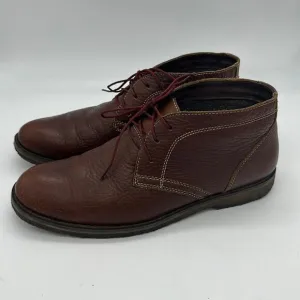 Johnston &amp; Murphy Pebble Leather Copeland Crepe Sole Chukka Desert Boots S 8.5