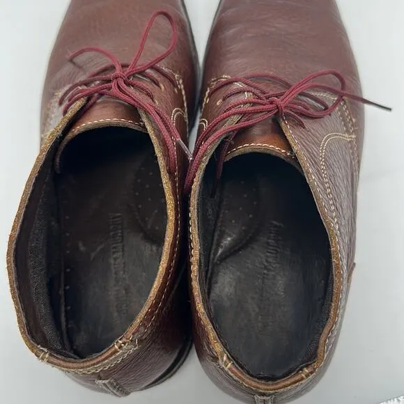 Johnston &amp; Murphy Pebble Leather Copeland Crepe Sole Chukka Desert Boots S 8.5