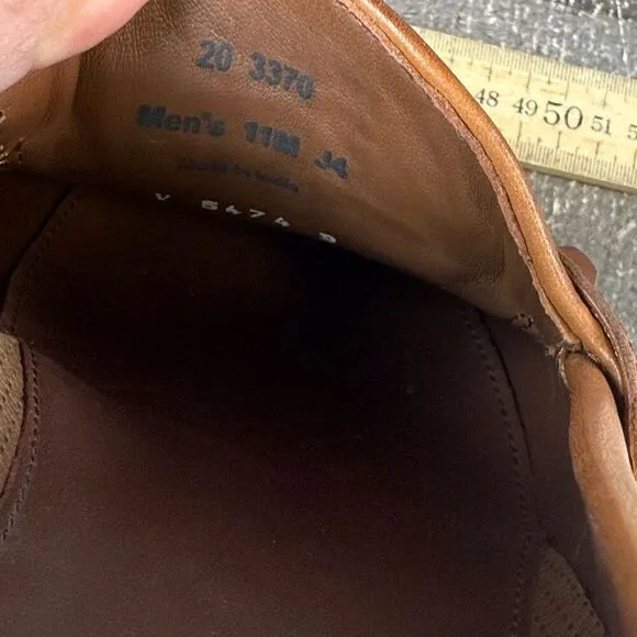 Johnston &amp; Murphy Loafers Men 11M Brown Leather Tassels Dress Shoes