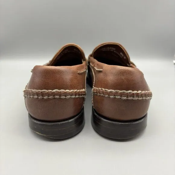 Johnston Murphy‎ Tassel Loafers Men’s Size 8.5 W Brown Leather Slip On