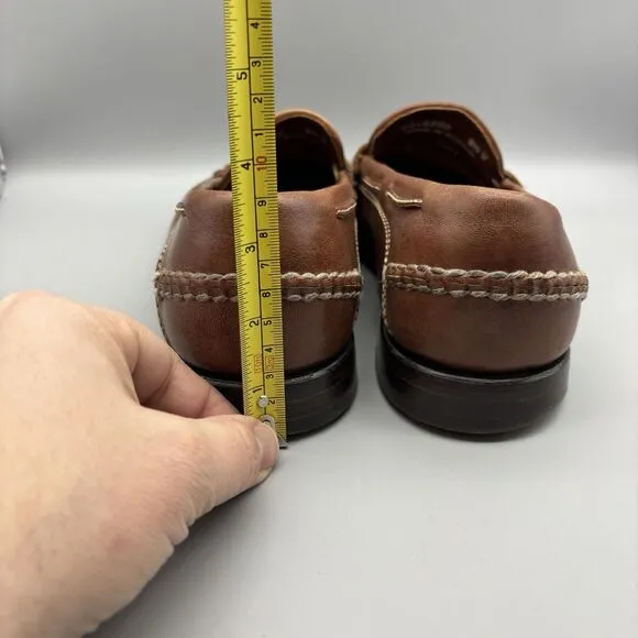 Johnston Murphy‎ Tassel Loafers Men’s Size 8.5 W Brown Leather Slip On