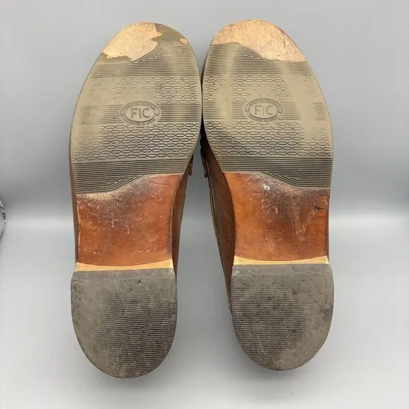 Johnston Murphy‎ Tassel Loafers Men’s Size 8.5 W Brown Leather Slip On