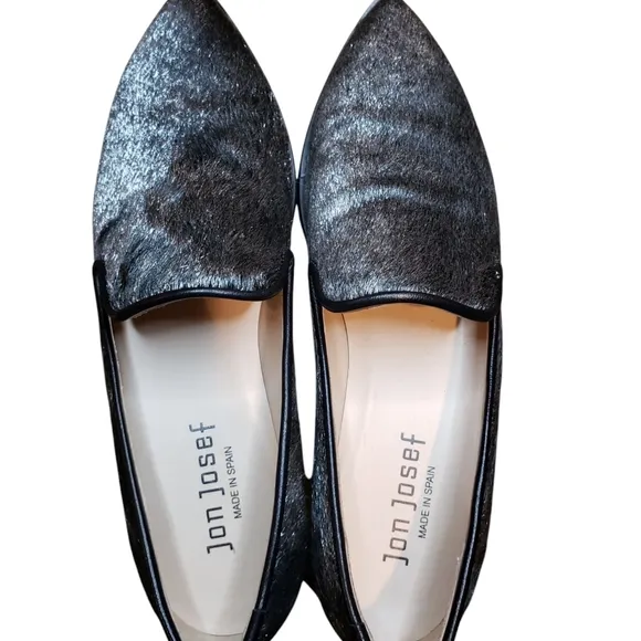 Jon Josef Hair On Hide Slip On Loafers 6.5