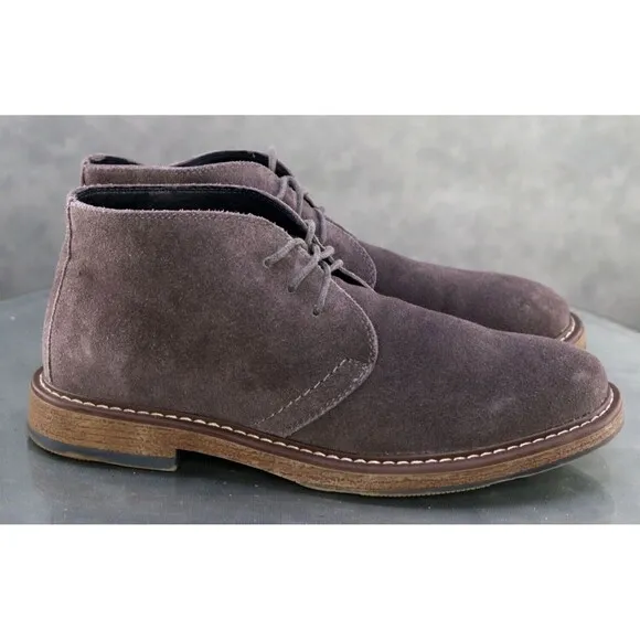 Joseph Abboud Collection Men's Desert Boots Size 8 Suede Gray