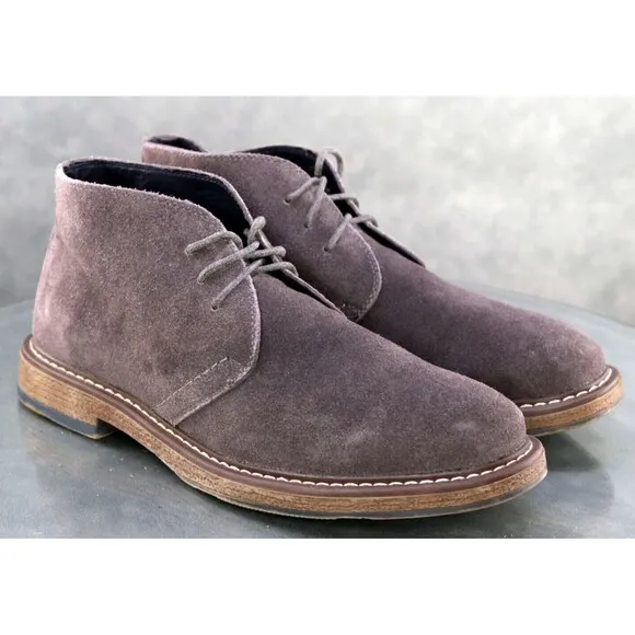 Joseph Abboud Collection Men's Desert Boots Size 8 Suede Gray