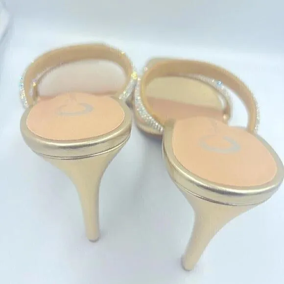 JOURNEE COLLECTION Women's shoes Reena Slide Dress Sandals, heels size 8…