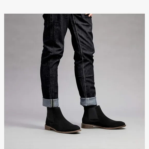 Jousen Men's Chelsea Boots Lightweight Casual Chukka Ankle Boots Classic Elastic