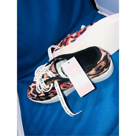 Juicy Couture Sneakers Bouncy Womens Leopard brown Canvas Size 8