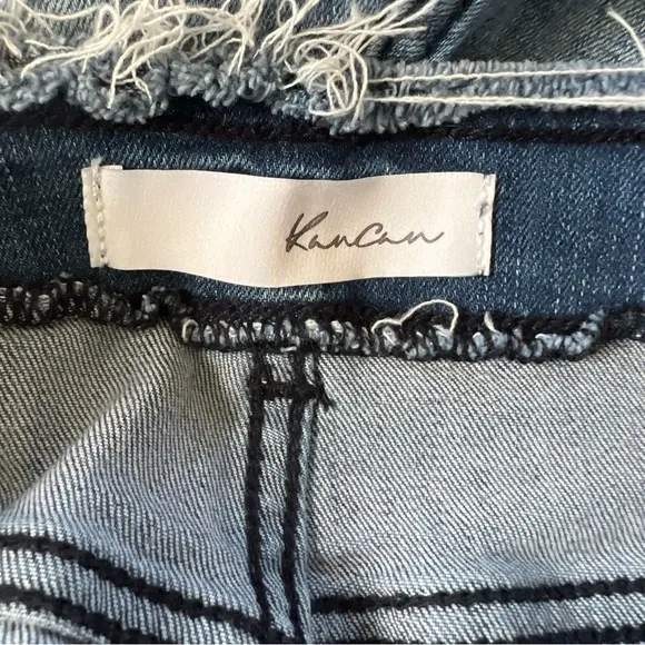 KanCan NWOT Distressed Waist and Hem Jeans Sz 13 Waist 30